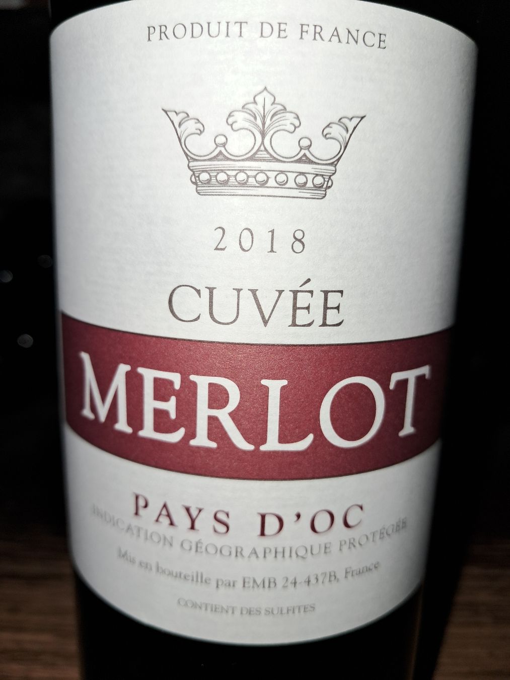 Vins: Merlot pays d'oc cuvée 2018 – Neuf avec emballage d'origine à Le locle par juliensaran 1