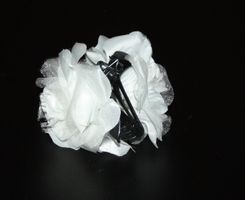 Haarspange weiss Rose