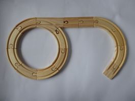 Innovakids 14 Holz Schienen zu Brio Bahn passend, neu