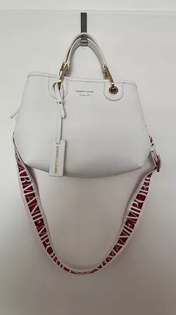 Emporio Armani Borsa Handtasche Weiss sehr guter Zustand