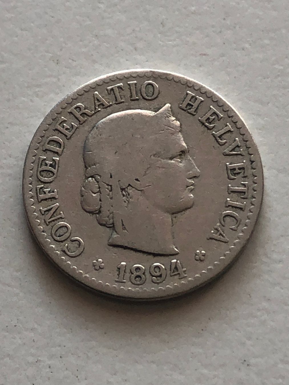 Tutti le monete: 5 Rp. 1894 – Usato da Schötz venduto da Odpa