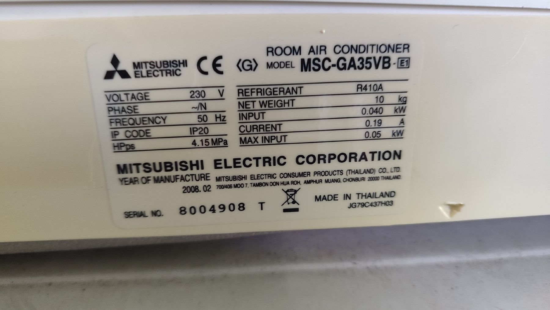 Mitsubishi Condizionatori: Mitsubishi Klimagerät MSC-GA35VB-E1 kühl & warm – Usato da Laufen venduto da ale_m29m 2
