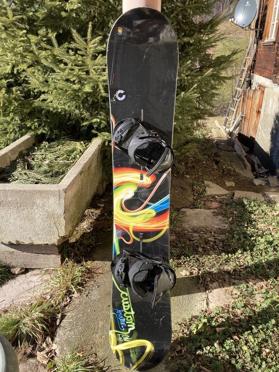 Burton Mens Custom Camber Snowboard 162cm (w Black Burton