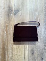 Velvet Handbag Dark Red Small size condition good