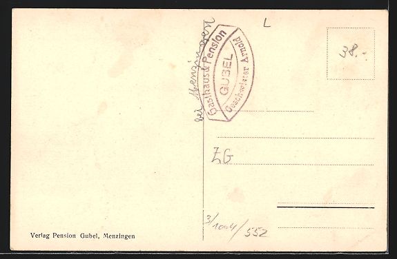Cartoline postali: Menzingen, Gubel, Kloster, Kirche und Pe – Usato da Berlin venduto da bartko-reher 1