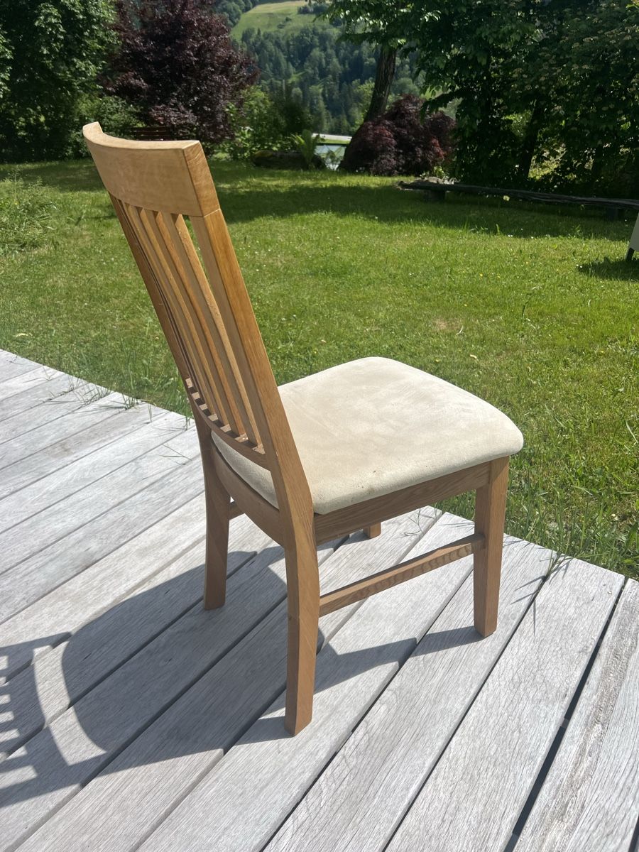 Jysk Tables: Esstisch Eiche Natur und 6 Stühle – D'occasion à Hütten par CaFeLe 8