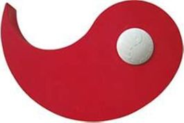 Türstopper FLUX, Türkeil rot