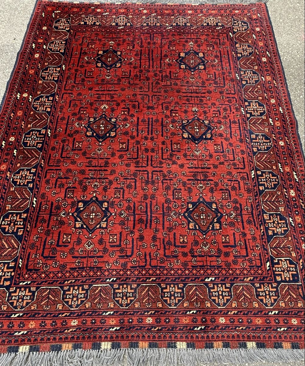 Teppiche: Schöner Orientteppich rot gemustert 200x153 .cm – Gebraucht aus Sempach von Star7 1