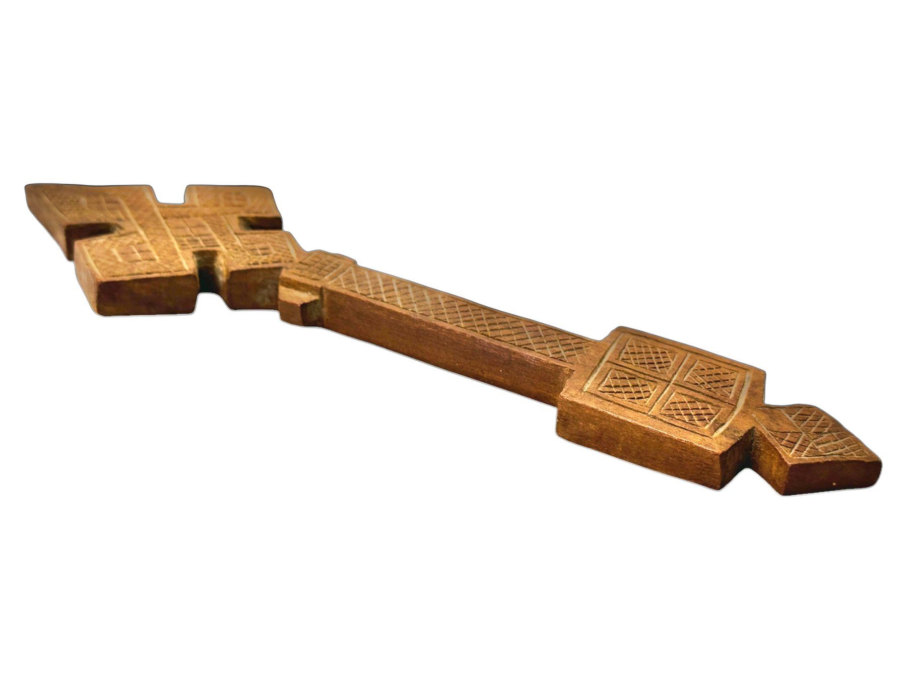 Skulpturen & Statuen: Croix copte éthiopienne antique palissandre sculptée main – Gebraucht aus Morges von deco.vintage 6