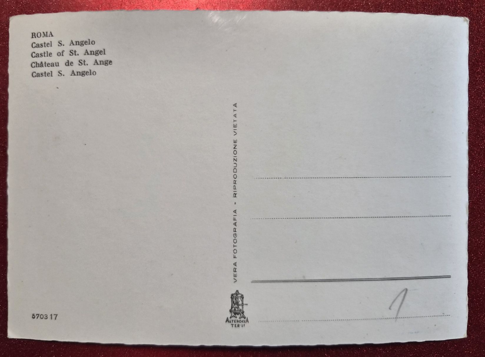 Cartoline postali: Roma Castel Sant Angelo top – Nuovo (secondo la descrizione) da Melchnau venduto da Arthurius 1