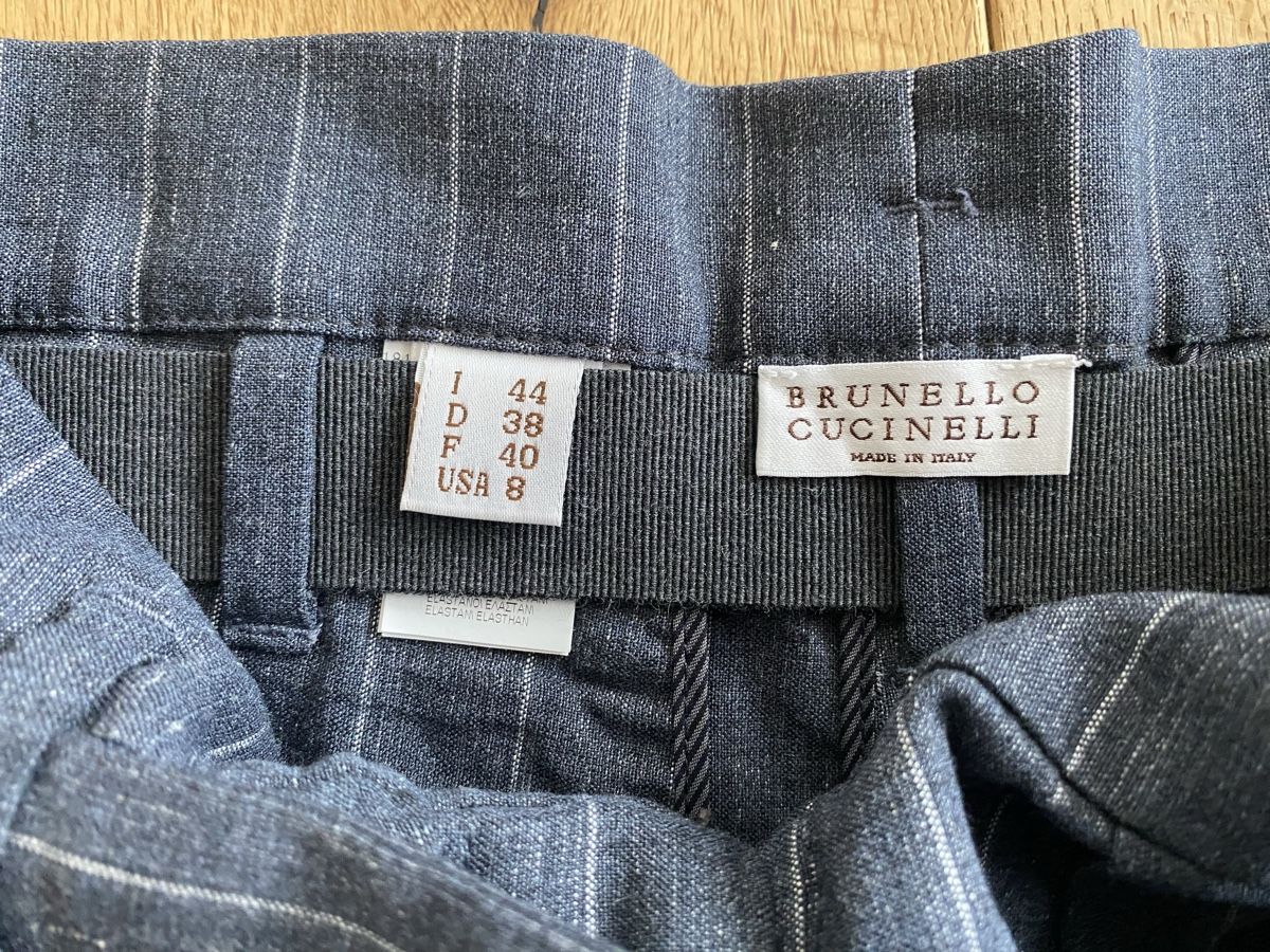 Brunello Cucinelli Pantalons: Brunello Cucinelli 7/8 Hose Leinen mit Wolle – Neuf (Voir description) à Ittigen par 132465 4