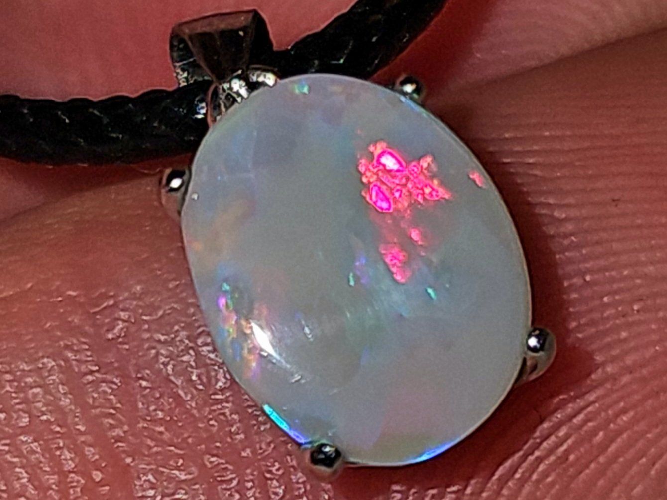 Ciondoli: Natürlicher Australischer Opal Silber-Anhänger – Nuovo e nell'imballaggio originale da Uerkheim venduto da Winwinner 5