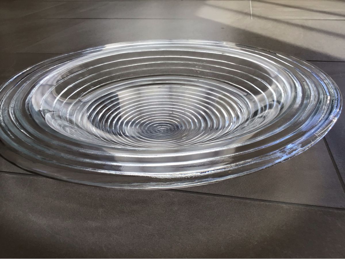 Servierplatten: Glasschale flach ca. 30 cm – Gebraucht aus Giswil von Pingu109