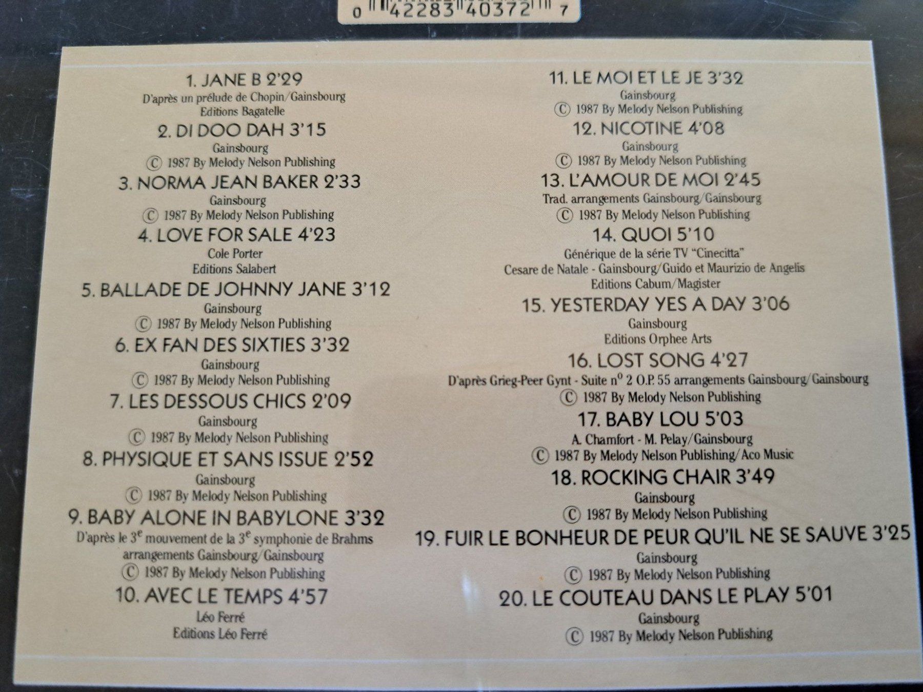 CD: Cd Jane Birkin - Au Bataclan – Usato da Pully venduto da bro_n52j 2