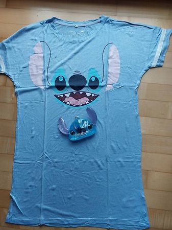 Disney Stitch Pyjama Grösse S und Schlüsselanhänger