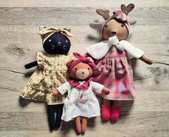 Lot de peluches artisanales neuves