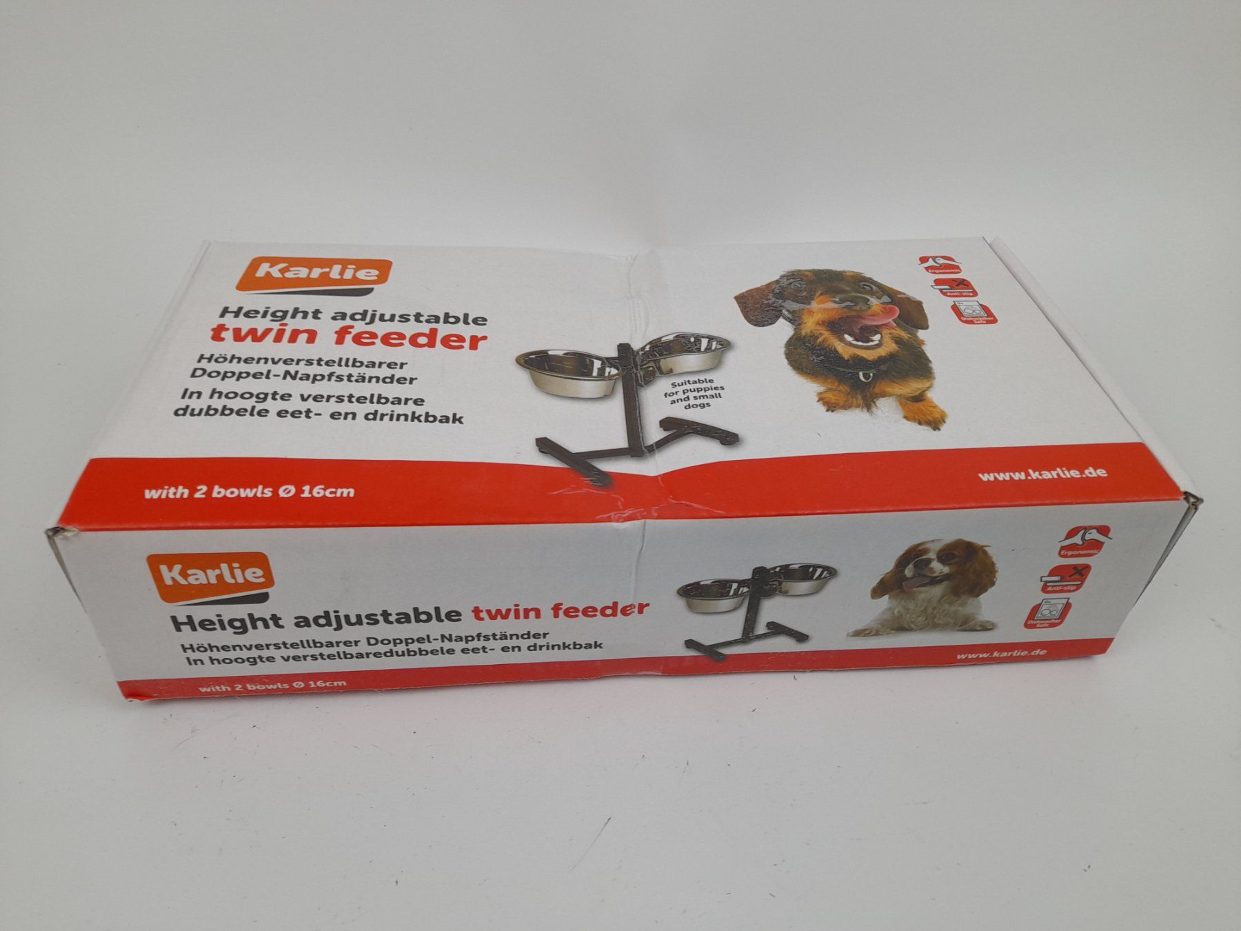 Futter: KARLIE Height adjustable twin feeder – Neu (gemäss Beschreibung) aus Liebefeld von Restwert_Liebefeld
