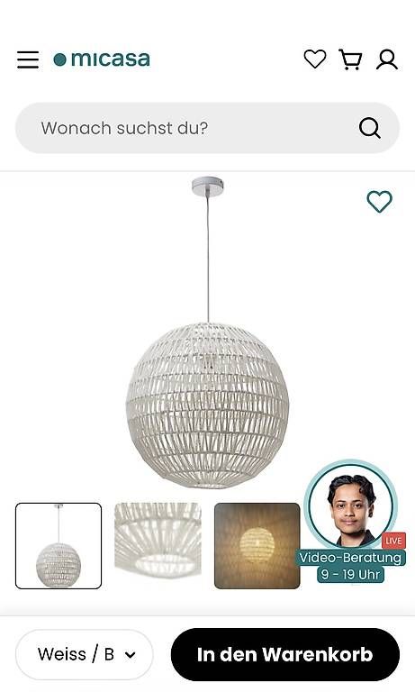 Micasa Lampadari & plafoniere: Hängeleuchte Orazio Micasa – Usato da Birr venduto da Simiswiss