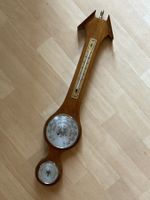 Wetterstation Holz Barometer Thermometer gebraucht
