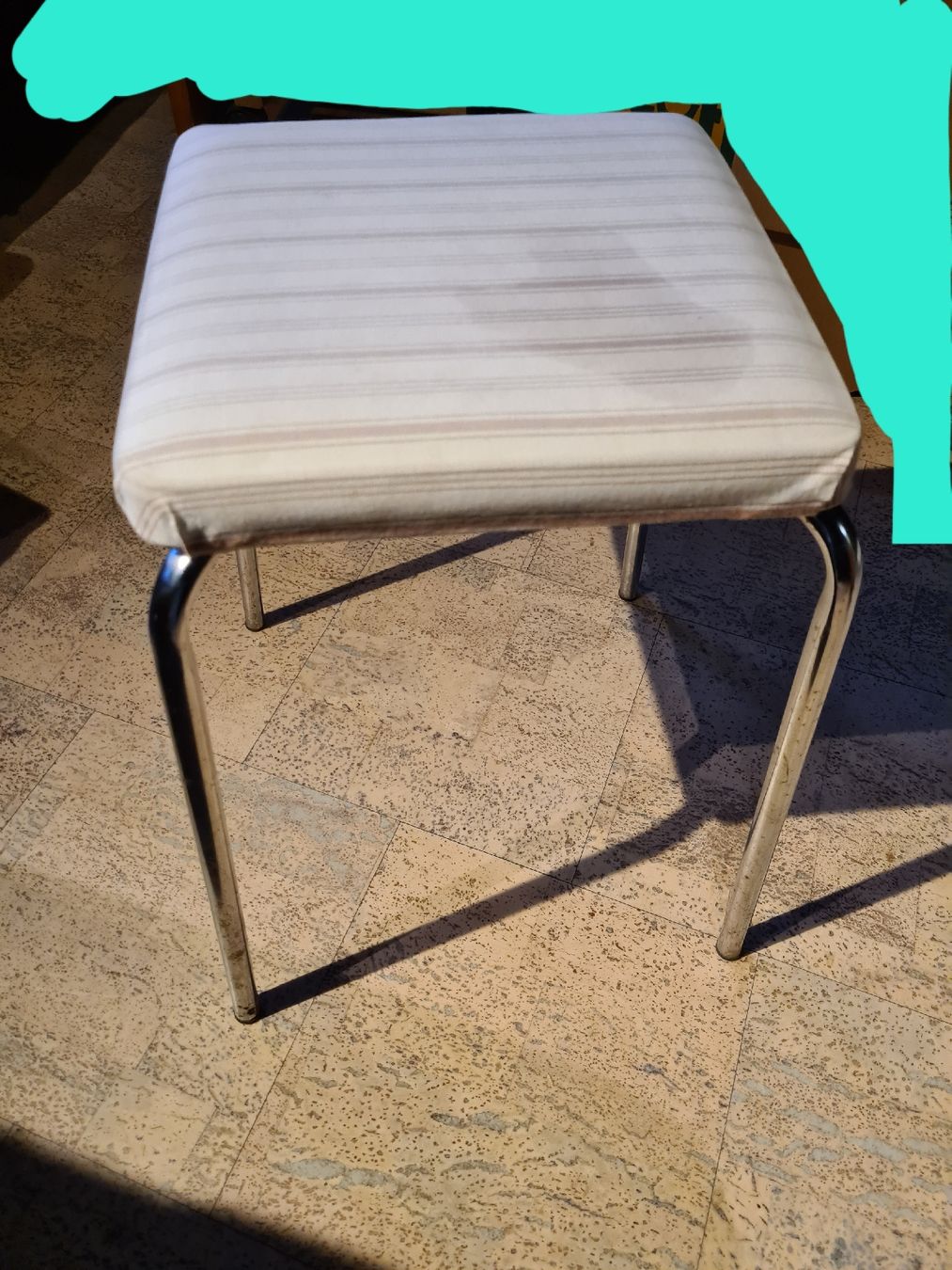 Sgabelli: Hocker mit Stoffbezug, Chrombeinen – Usato da Langenthal venduto da Polarisstern