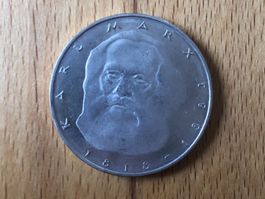 5 DM Karl Marx 1983 J Gedenkmünze Topzustand!