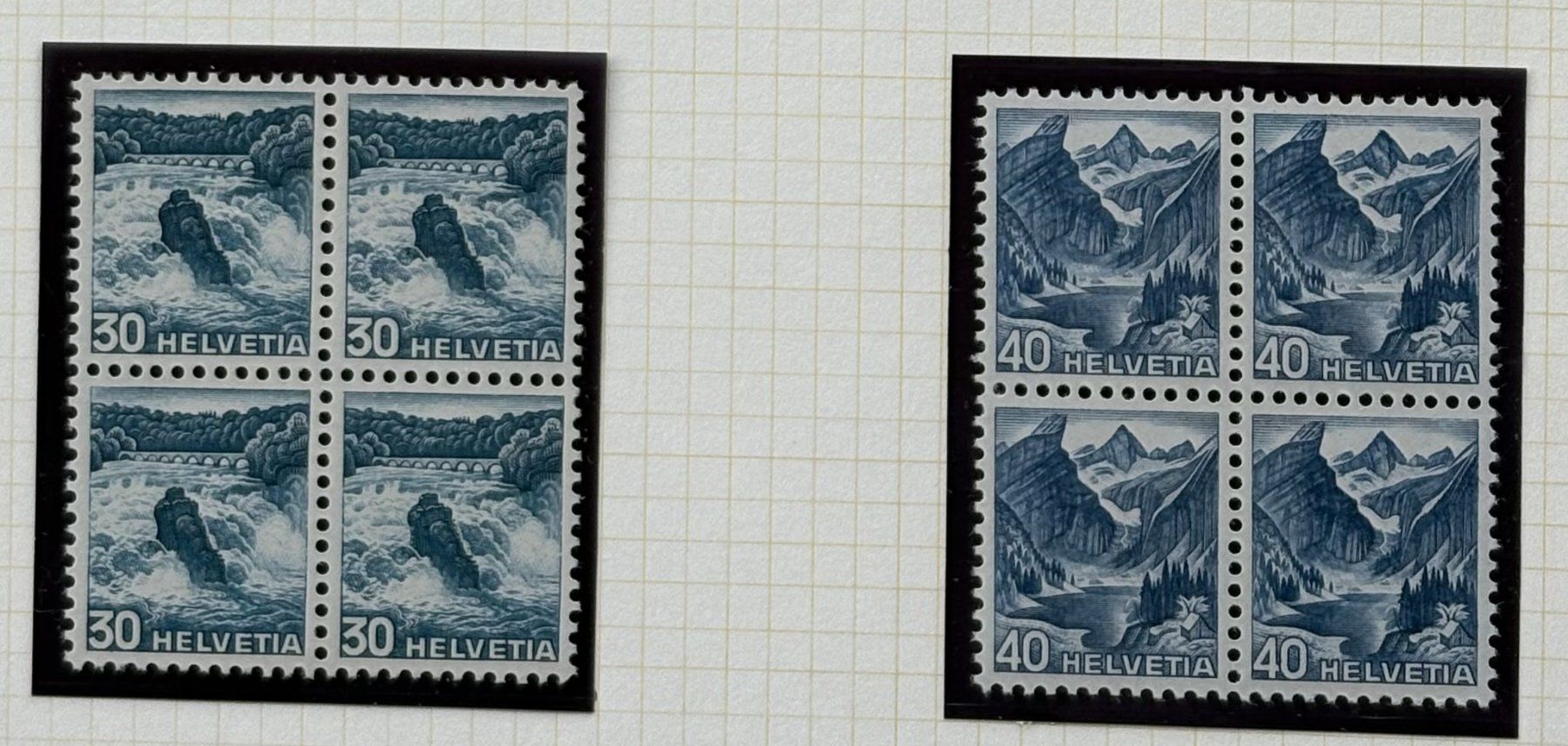 Alle Briefmarken: LOT 4 ER BLOCKS BRIEFMARKEN SCHWEIZ POSTFRISCH 1948 – Gebraucht aus Ostermundigen von Heavenmaus75 3