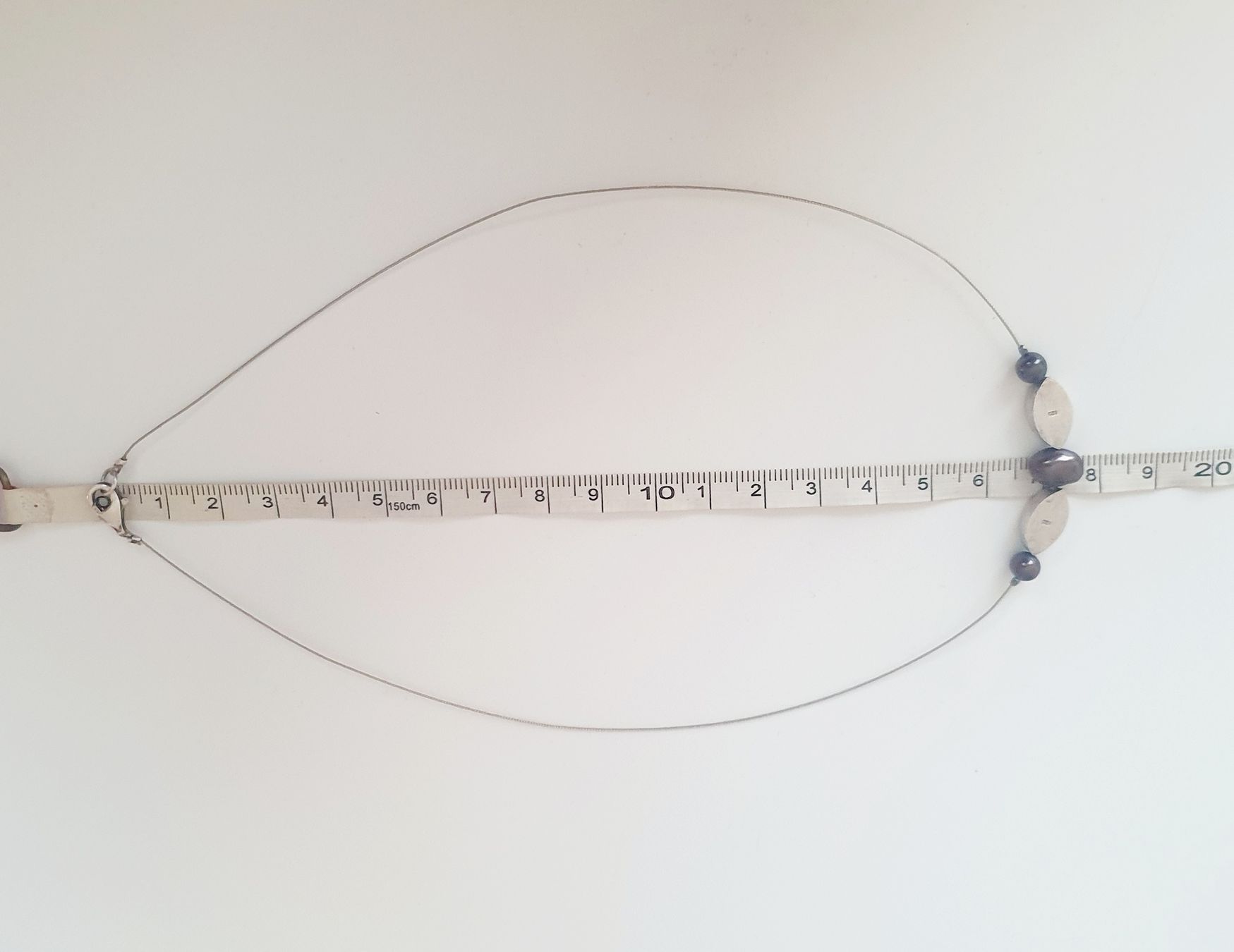 Catenine: Halskette 925 Silber mit Perlen  – Usato da Kreuzlingen venduto da Wunderkiste123 4