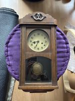 Antike Wanduhr / Pendule, voll funktionstüchtig!