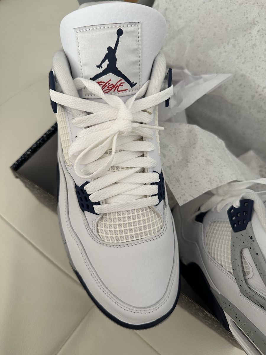 Jordan Scarpe da uomo: Nike Air Jordan 4 Retro Midnight Navy – Nuovo e nell'imballaggio originale da Uitikon Waldegg venduto da Almostheaven 4