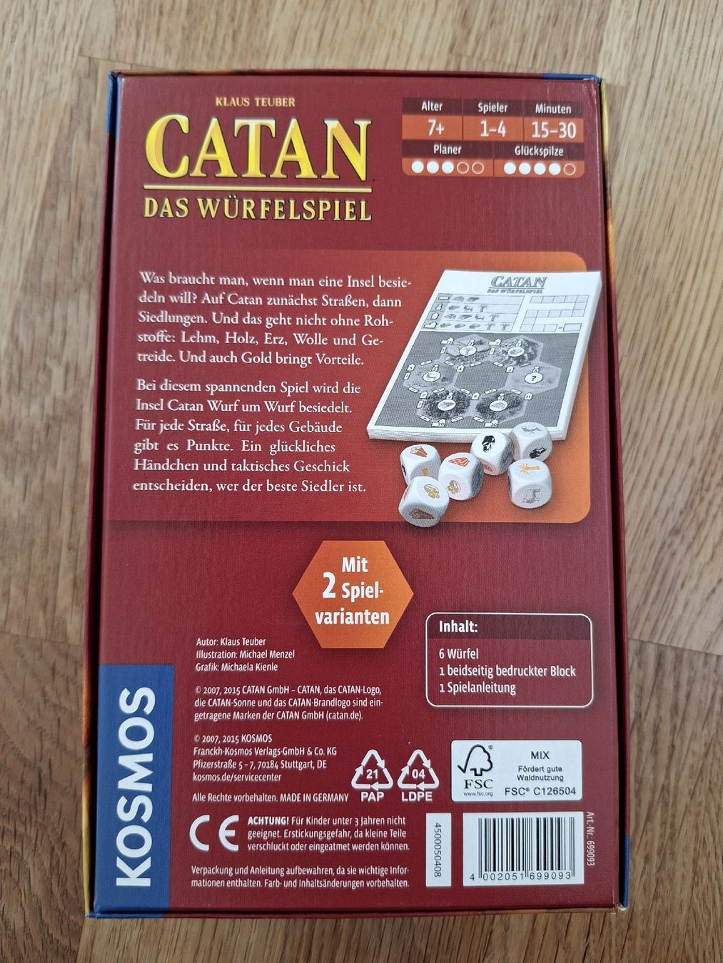 Kosmos Jeux: Catan, Das Würfelspiel – D'occasion à Hindelbank par reidi84 1