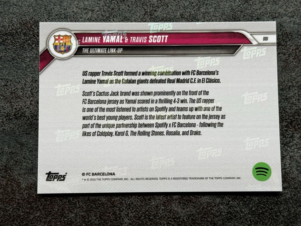 Topps Carte collezionabili: Lamine Yamal & Travis Scott - Topps Now – Usato da Kaiseraugst venduto da 420n 1