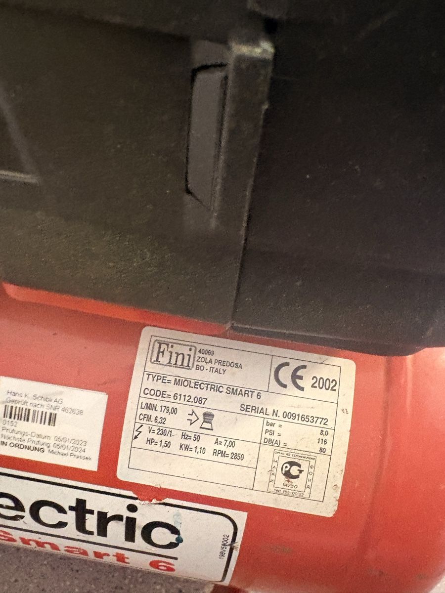 Compressori: FINI Miolectric Smart 6 Kompressor mit Schlauch  – Usato da Steinhausen venduto da Sierra117 4