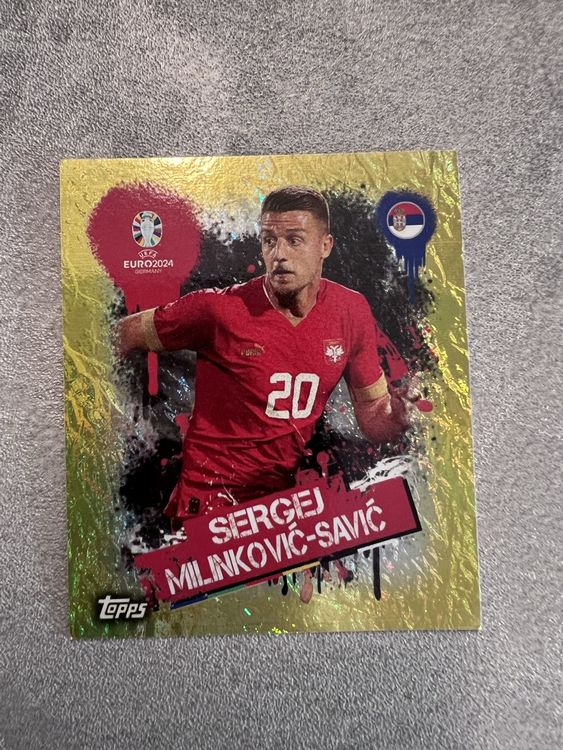 Topps euro 2024 - SRB 3 - Sergei Milinkovic-Savic - Gold 1