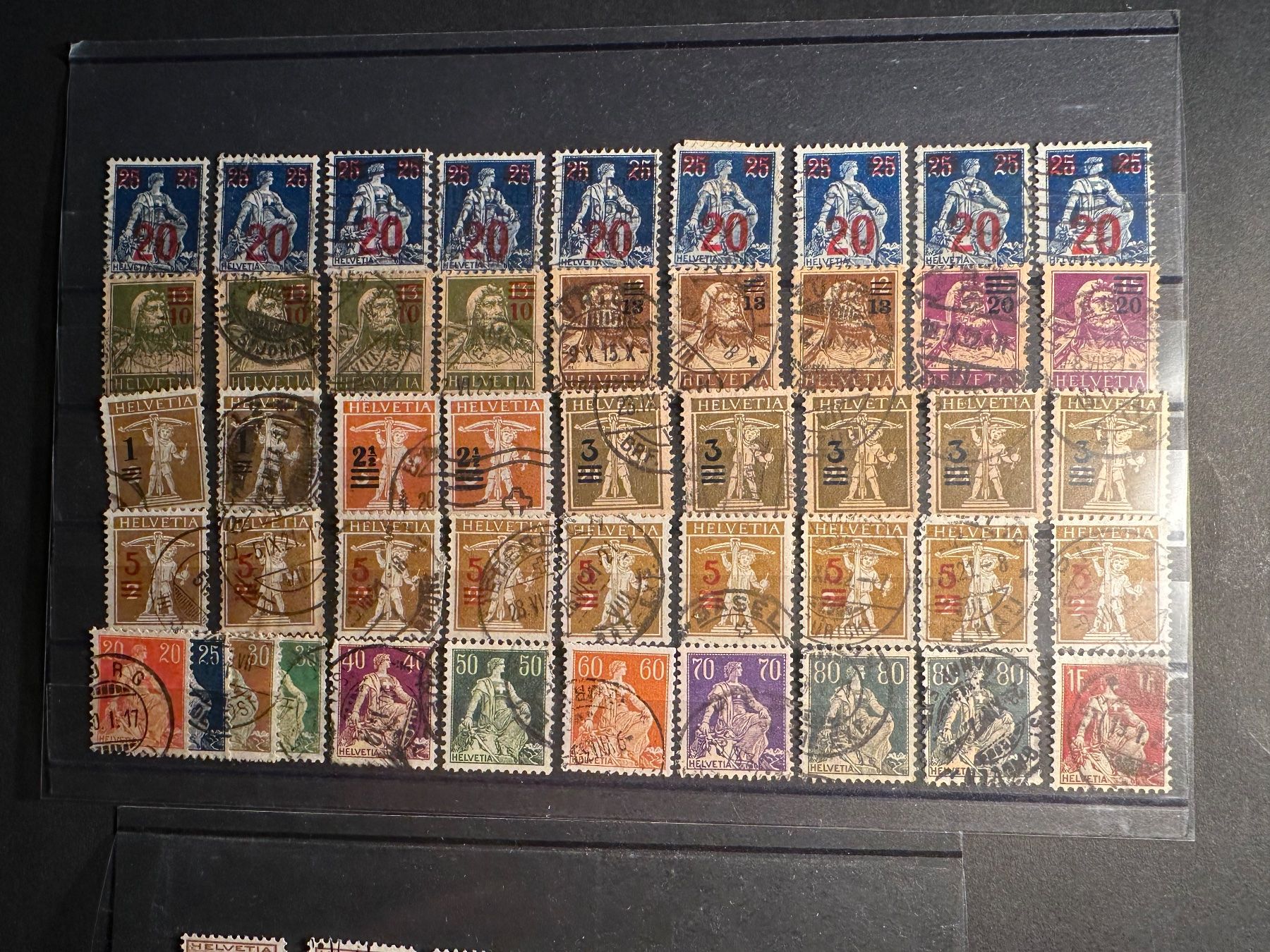 Alle Briefmarken: Sammlung Aufdrucke Hoher KAT!! – Gebraucht aus Stettfurt von 2442 1