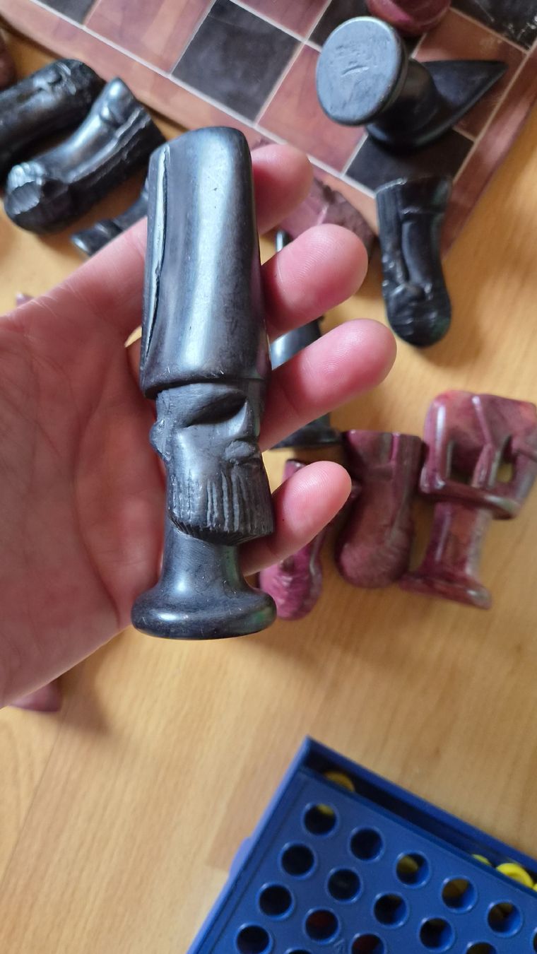 Giochi: altes Afrika Schachspiel Speckstein – Usato da Kölliken venduto da Upcycling-by-Mc-TAM 4