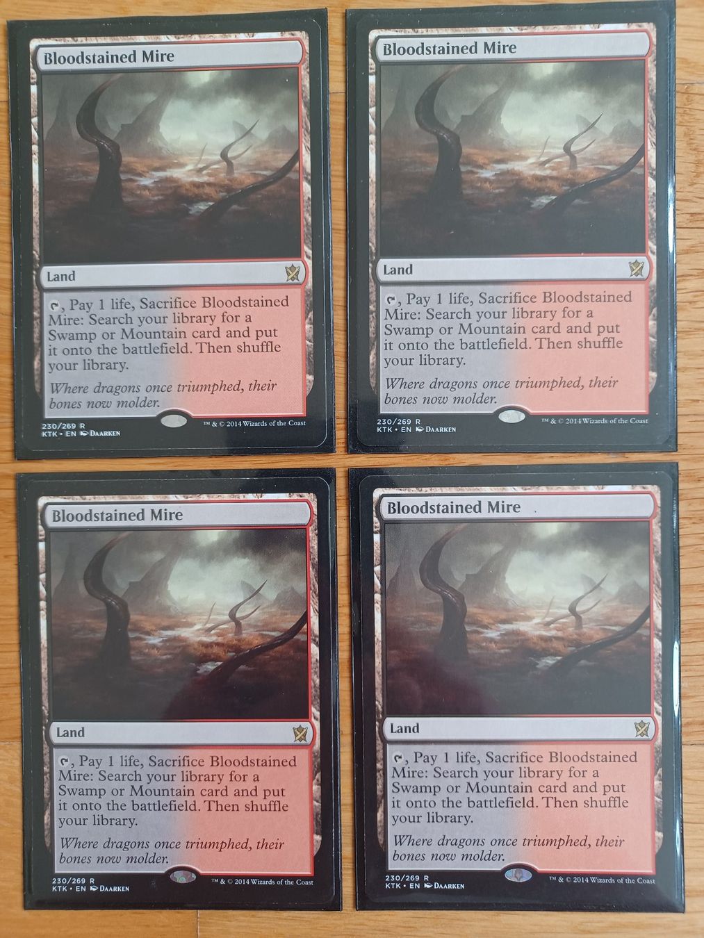 Magic The Gathering Carte collezionabili: 4x Bloodstained Mire – Usato da Bad Ragaz venduto da Vicvega