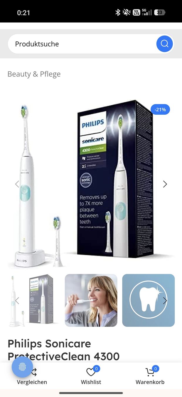 Philips Sonicare Zahnpflege: Elektrische Zahnbürste – Gebraucht aus Sulgen von 34j_p6s2 1