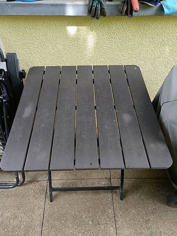 Tavoli: Klapptisch Gartentisch Balkon Tisch schwarz – Usato da Steckborn venduto da AusbilderLoretzGmbH