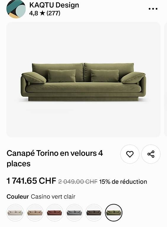 Sofas: Canapé – D'occasion à geneve par lylysg 2