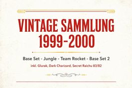 Pokemon Sammlung Vintage 1999-2000, Base Set+Jungle+Rocket