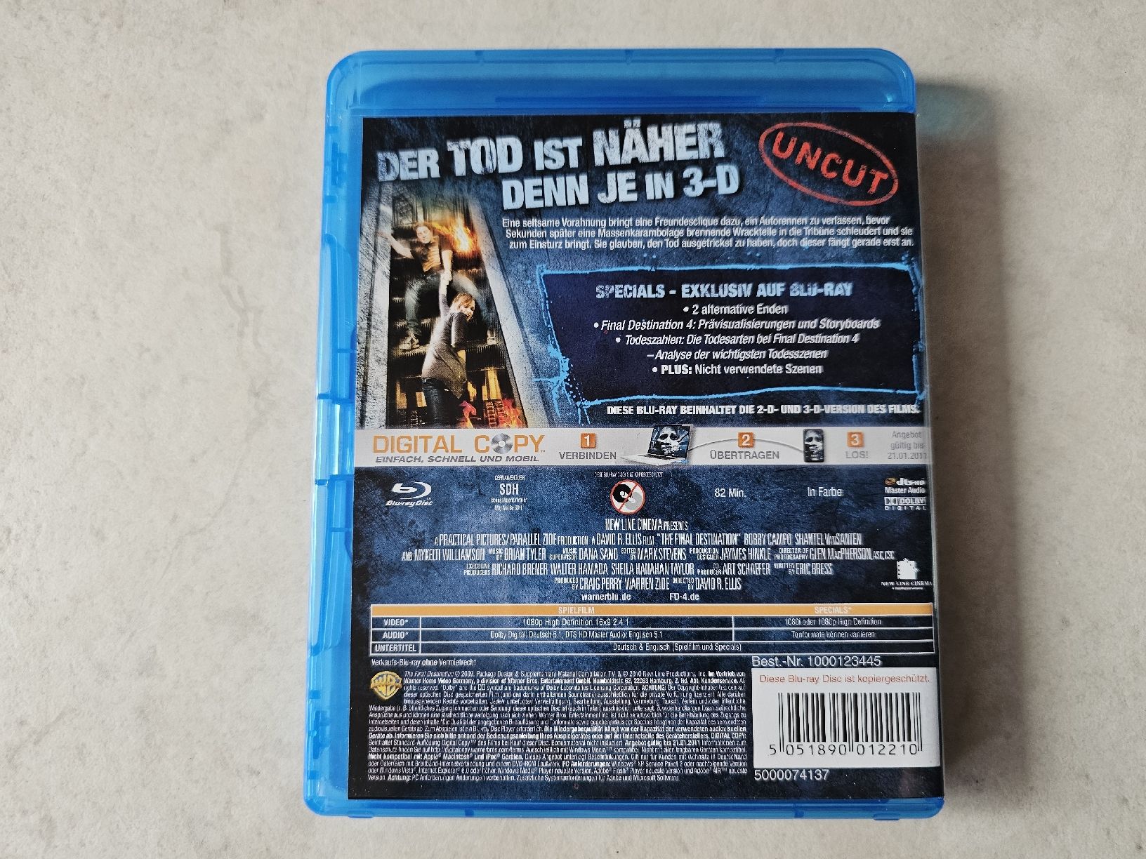 Alle DVDs: Final Destination 4  /  Bluray 3D – Gebraucht aus Schneisingen von backstore24 1