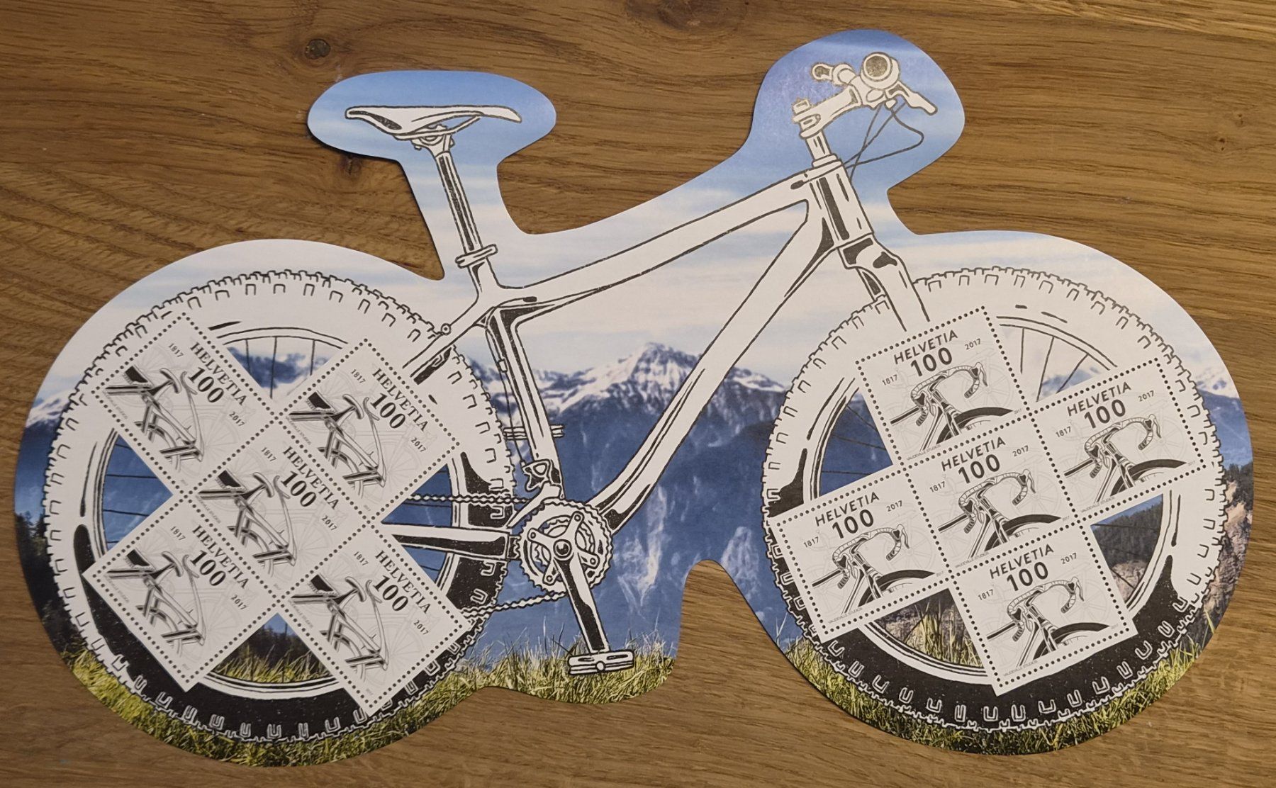 Alle Briefmarken: 2017 Spezialbogen 200 Jahre Velo postfrisch – Neu (gemäss Beschreibung) aus Wetzikon ZH von BeniB01