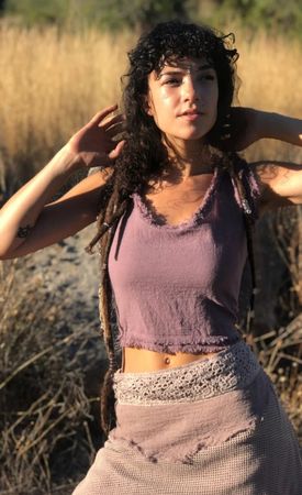 Boho Top zum binden - Biobaumwolle