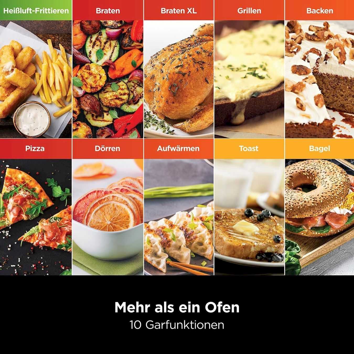 Forni per pizza: Ninja Foodi Multifunktionsofen DT200EU – Nuovo e nell'imballaggio originale da Bottighofen venduto da zaap 8