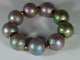 armband modeschmuck,,,grau und regenbogen farbe