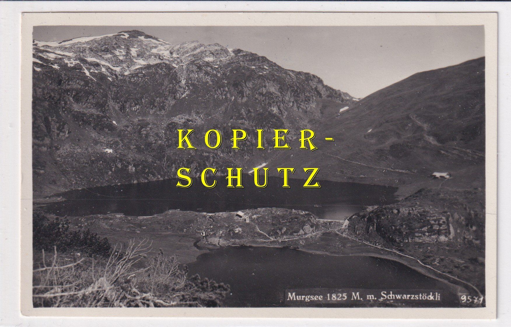 Cartoline postali: Murgsee mit Schwarzstöckli /bq – Usato da Hombrechtikon venduto da Rudolf07