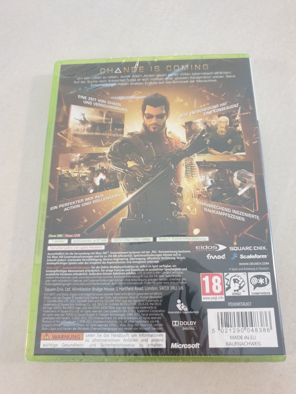 Microsoft Giochi: Deus Ex Human Revolution Xbox 360 fabrikneu & eingeschweisst – Nuovo e nell'imballaggio originale da Füllinsdorf venduto da master_mind 1