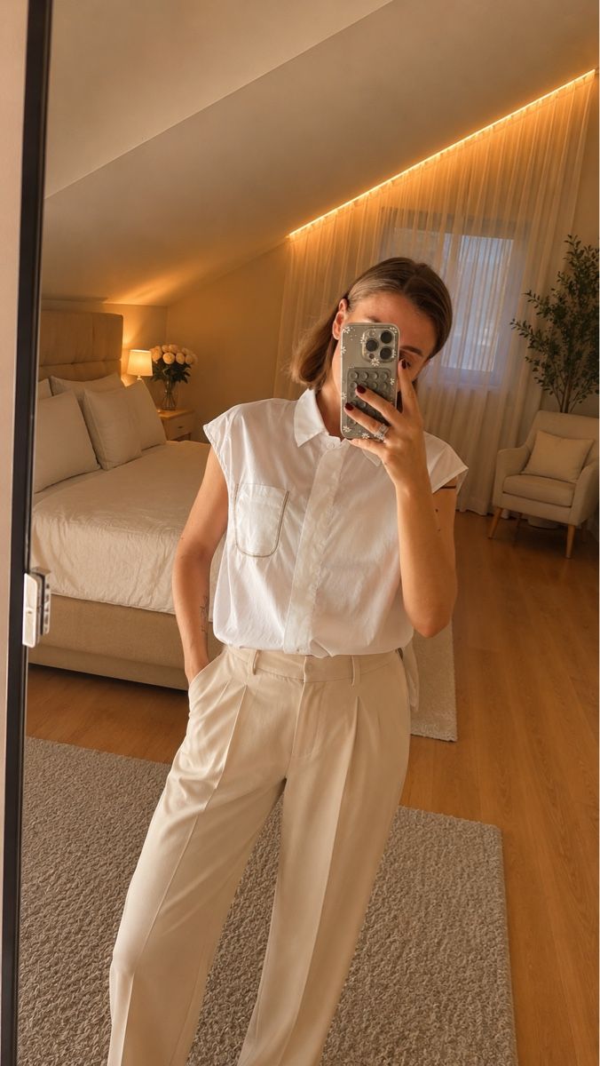 Peserico Camicette: PESERICO Shirt white size 42 cotton, NEW – Nuovo e nell'imballaggio originale da Sattel venduto da Zlata1 2