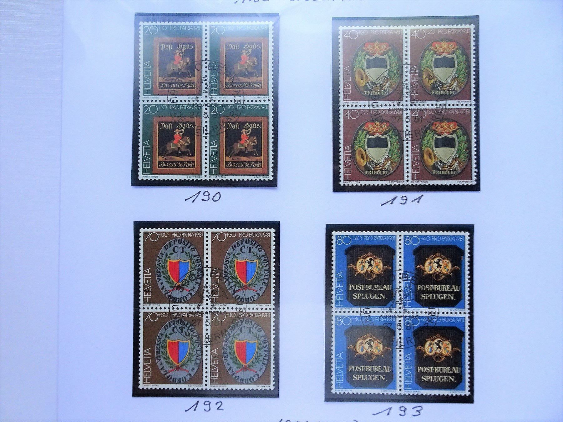 Tous les timbres: PP 1981 – Neuf (Voir description) à Aadorf par Chnorli-Furz