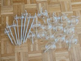22 x Oel Lichter Oel Lampe Petrol Gläser Lampen div Grössen